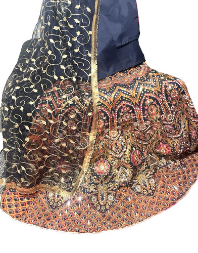 Women navy blue - women, lehenga