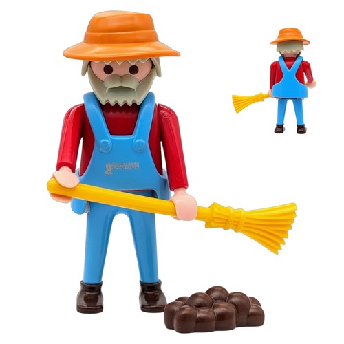Playmobil figure farmer blue