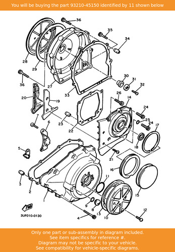 Yamaha ring 93210 45150 oem - yamaha, o-ring,