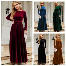 Womens Velvet Maxi Dress