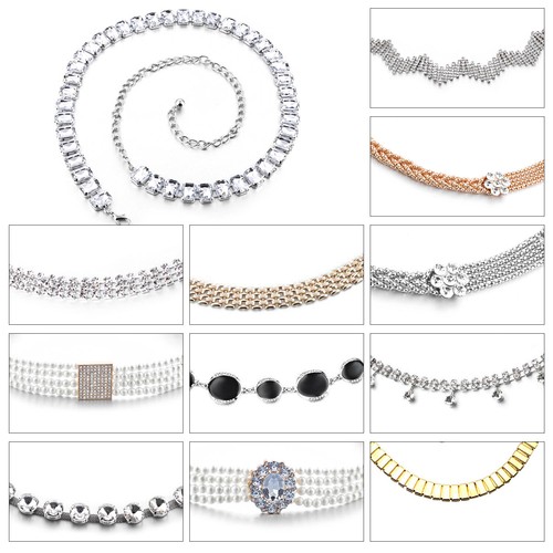 Gold silver waistband metal - gold,
