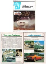 Lancia 1974 Autocar Supplement Stratos Fulvia Coupe Beta Lambda D24