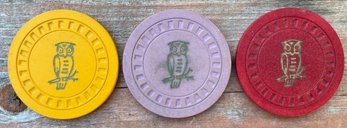 Owl club casino chip - casino, lot