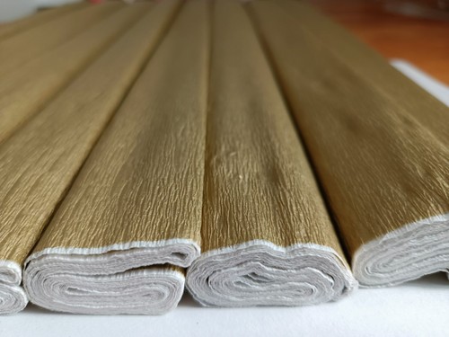 Roll crepe paper gold - roll,