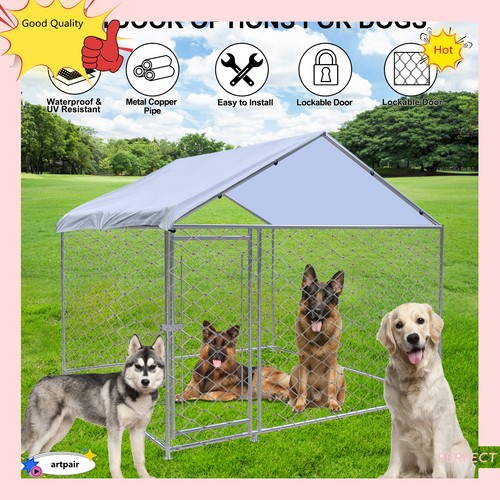 Large outdoor dog kennel heavy - large,