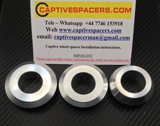 APRILIA RSV4 SUPERBIKE 2009 - 2019 Superbike Captive Wheel Spacers. Silver.