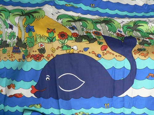 Vintage curtains material - curtains,
