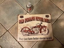 Indian Motorcycle Retro replica vintage style metal tin sign/plaque HOME Decor