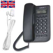 Large Button Landline Corded Phone Home Office Desk Telephone Caller ID Redial-