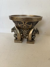 Gargoyle Dragon Candle Stand Gold Zoei 2000 Medieval Gothic Dungeon Pedestal