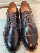 Alden Brooks Brothers Brown Captoe Shell Cordovan Dress Shoes Size 9.5 B/D