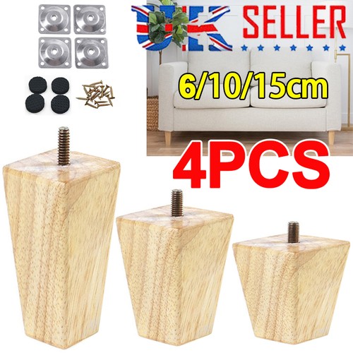 Set wooden legs square - legs,