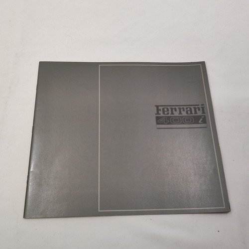 Ferrari 400i original brochure - 400i,