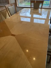 oak dining table extending