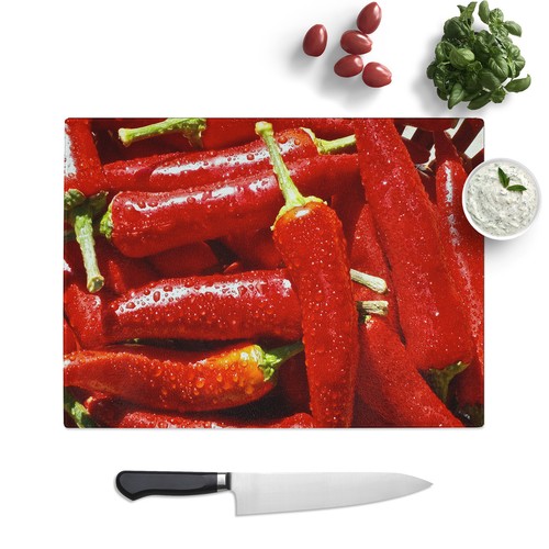 Red chilli peppers glass - chilli,