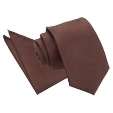 Chocolate Brown Plain Shantung