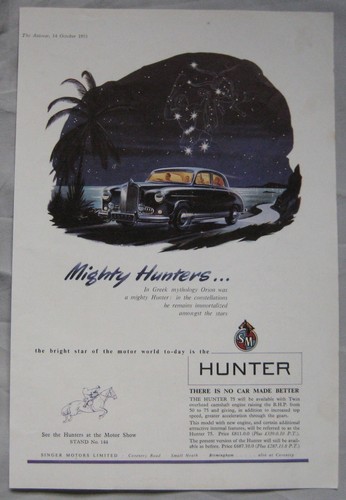 1955 singer hunter original - 1955,