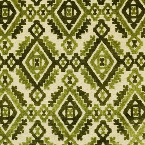 Green kilim velvet upholstery - velvet,