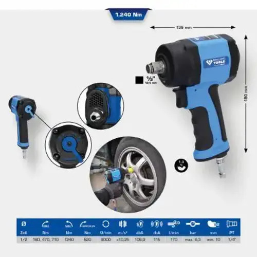 Pneumatic impact wrench - pneumatic,