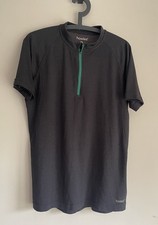 Howies Cycling Jersey Top Men’s Size XL Black with Green Zip