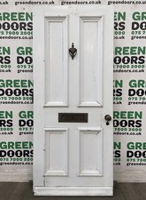 SOLID OAK FRONT DOOR 1920S HARDWOOD EXTERNAL EXTERIOR RECLAIMED WOODEN OLD