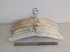 Luxury Ivory clothes hangers- padded satin finish - 6 pcs mixed bundle