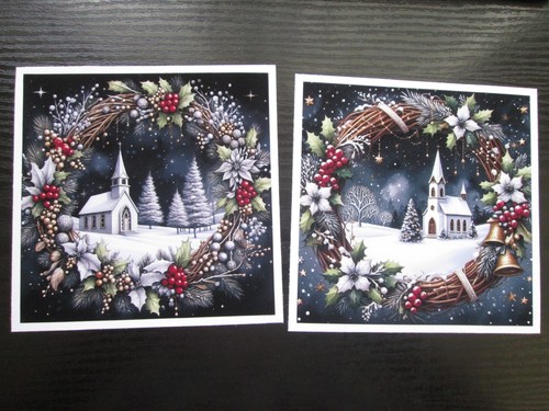 Christmas snowy scene - x,