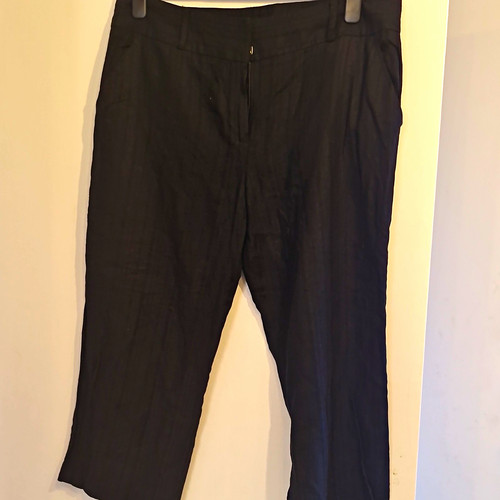 George womens black linen - george,
