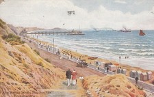 A R Quinton Card New Marine Drive & Boscombe Pier Bournemouth Dorset