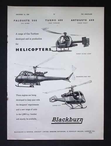 Original 1958 advert blackburn - 1958,