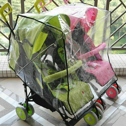 Twin stroller rain cover - twin,