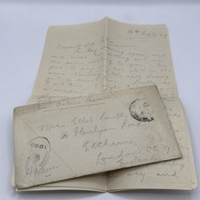 WW1 1917 Handwritten Letter