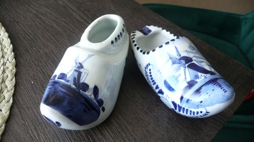 Blue and white - and,