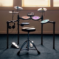 Donner DED-70L Electronic Drum Set 15 Drum Kits 150 Sounds 10 Demo RGB Light