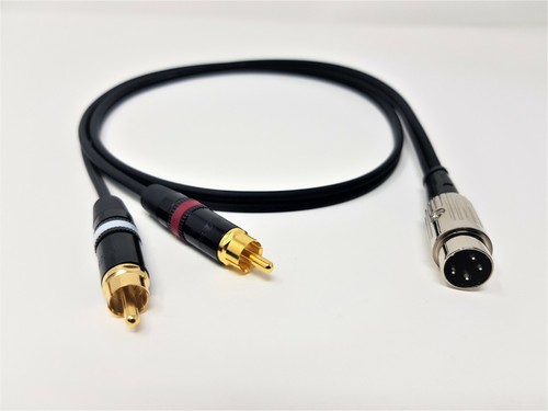 Quad pin din plug x - quad, rca
