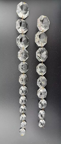 Lot vintage faceted clear - lot,