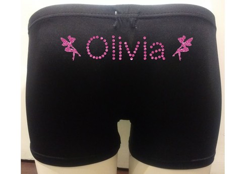 Personalised lycra black dance - black,