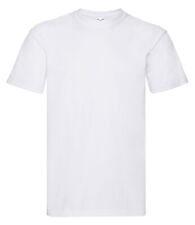 Mens Super Premium T-Shirt - Fruit of the Loom Short Sleeve Tee - Fast Delivery