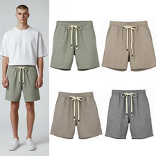 Mens Cotton Linen Look Summer