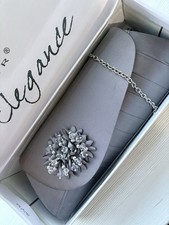 Lunar Elegance Silver Clutch