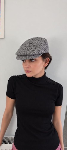 Grey tweed flat cap - grey,