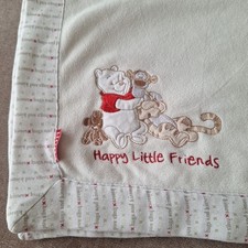 Disney Winnie The Pooh & Tigger Fleece Blanket for Babies and Toddlers