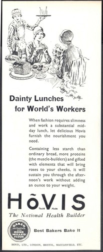 1930 vintage advert for - 1930, hovis