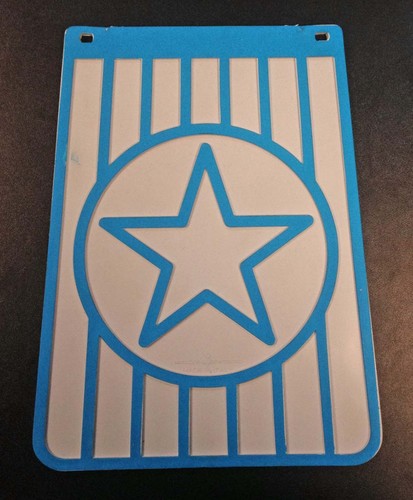Mud flap starred pale - , blue