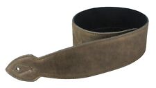 Brown 2.5" Leather Softy Guitar Strap Padded By LeatherGraft Hand Made In UK 