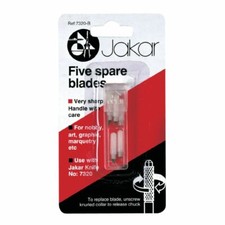 Five Replacement Refill Spare Blades For Swivel Knife Art Graphics Jakar 7320-B
