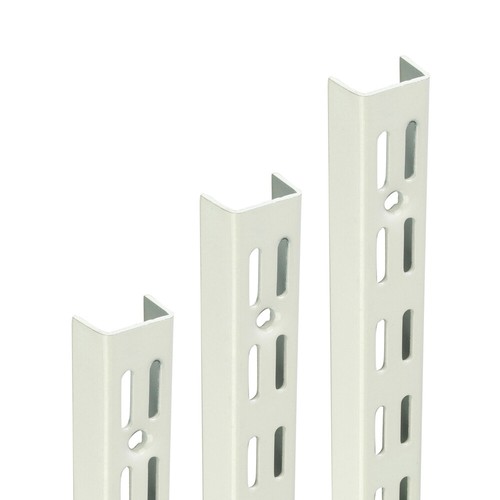 Twin slot shelving - twin, white