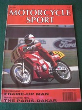 MOTORCYCLE SPORT APR 1990 KEN SPRAYSON PARIS-DAKAR RALLY RIGHT TYRE GARY WESTON