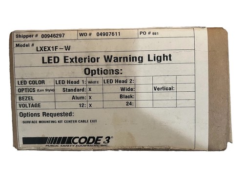 Code led exterior warning - code,