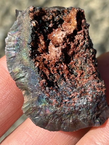 Iridescent hematite with - iridescent,